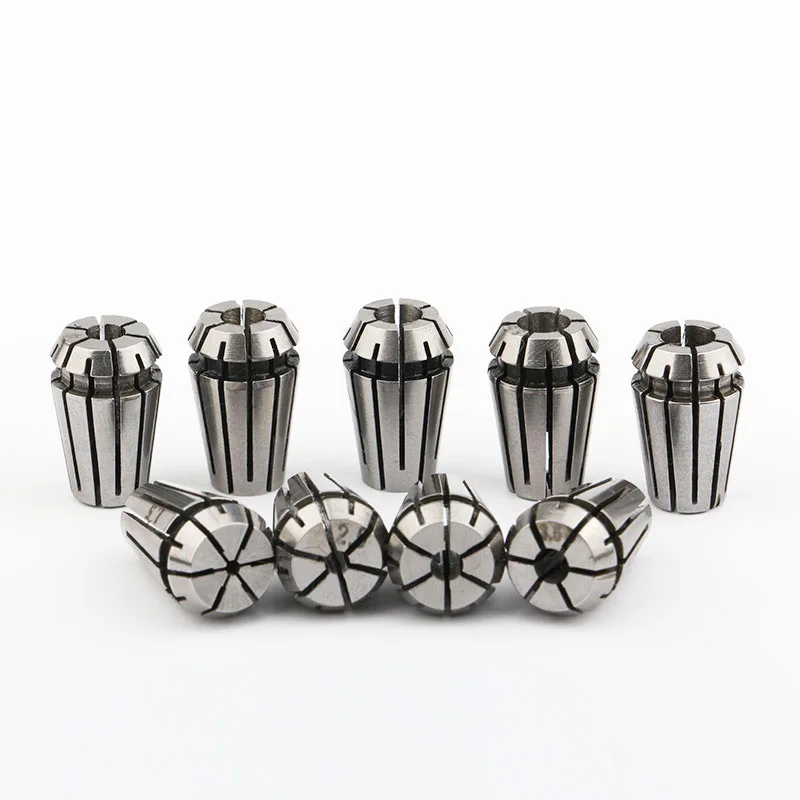 6Pcs 6mm to 3.175mm Spring Steel Engraving Bit CNC Router Tool Adapter Collet 
