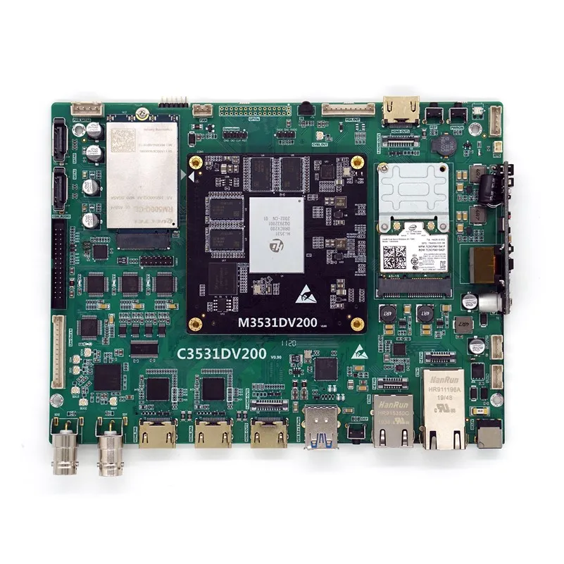 Hi3531dv200 макетная плата NDI SRT Gaotong 5G 4 * SDI 2 HDMI Dual Nic Poe|Датчик ABS| |