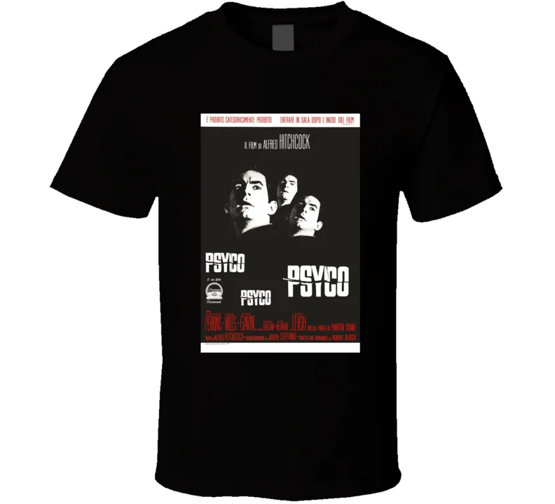 Для мужчин футболка Psycho (милый чудак (1960) женщин | Мужская одежда
