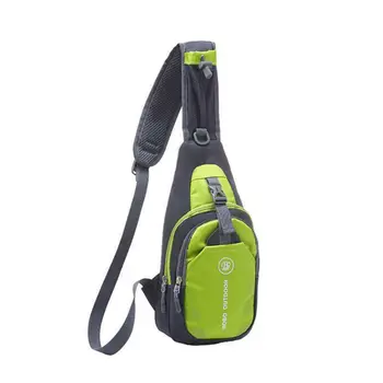 

Men Green Black Sports Chest Bags Casual Small Backpack Canvas Shoulder Bag Men's Style Style Cross Chest Bag
