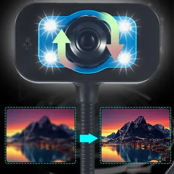 

HD 480P Streaming Webcam Microphone Widescreen USB Computer Camera Dynamic Resolution For Desktop Notebook Video Call