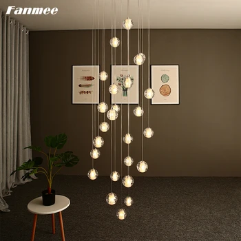 

Modern Crystal Chandelier Lighting Cristal Ball Chandeliers Crystal Orb Hanging Pendant Light for Staircase Crystal Chandelier