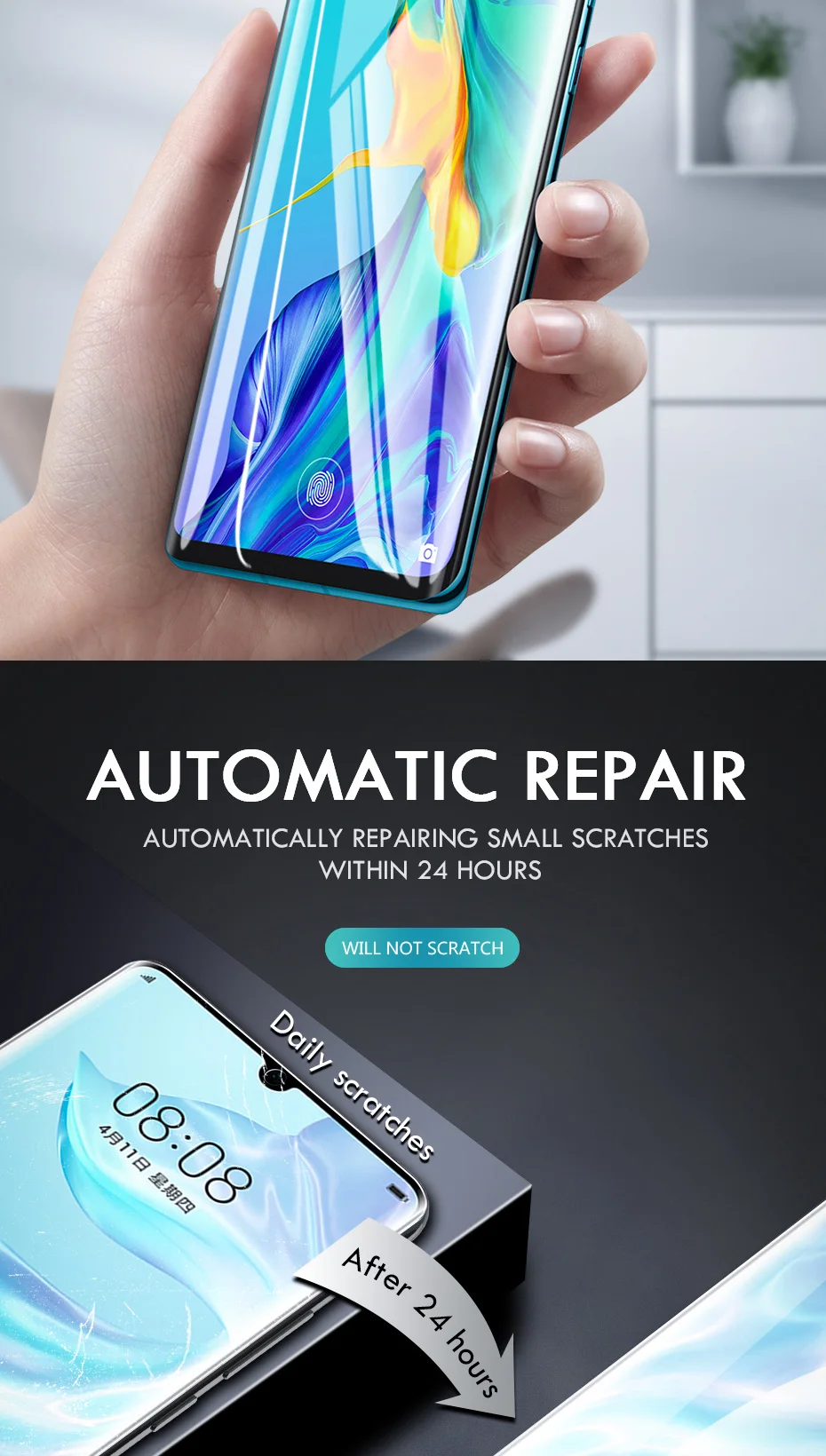 Гидрогелевая пленка для huawei P30 P20 mate 20 Pro Lite P30pro P20pro полная изогнутая Защитная пленка для экрана для Honor 8X9 10 Lite(не стекло