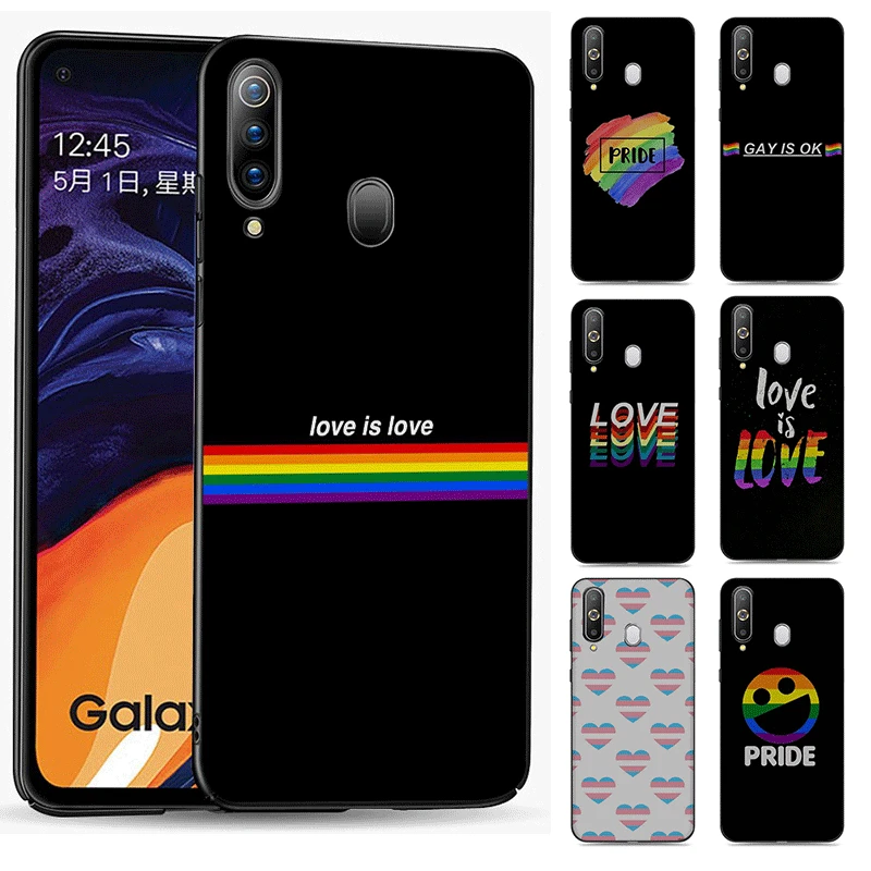 Desxz samsung J6 A70 A60 A50 A40 A20 A30 A10 A7 A6 A5 A3 A8 A9 Черный силиконовый чехол для телефона Love Is