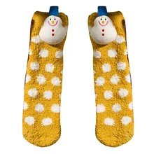 Новинка; сетчатые рождественские носки для девочек; теплые короткие махровые носки с цветочным принтом; рождественские носки; Meias; влагостойкие носки;# ZB