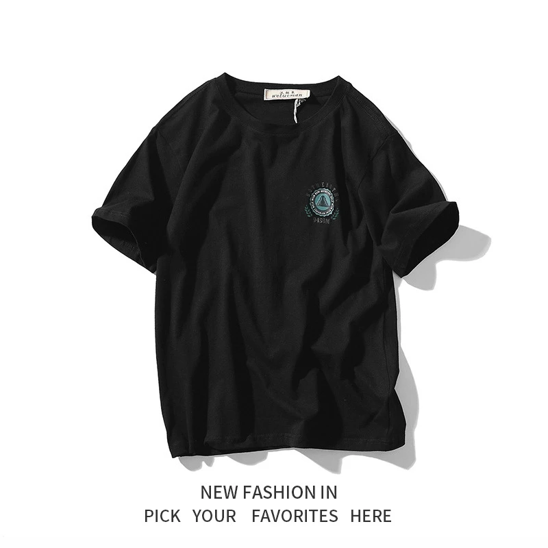 New Hip Hop Hiphop Print Short Sleeve T-shirt for Summer 2019 Male Couples with Loose Half Sleeves New Hip Hop Hiphop Print Short Sleeve T-shirt for Summer 2019 Male Couples with Loose Half Sleeves