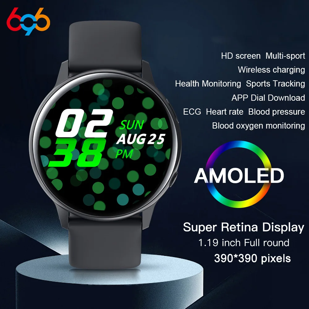 SG2 Smart Watch Full Touch Watch Amoled 390*390 HD Screen Smart Watch Men Women IP68 Waterproof Heart Rate Fashion Smartwatch