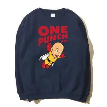 

High-Q Unisex One punch man Saitama Hoodies Sweatshirt Top ONE PUNCH-MAN Cotton Casual Hoodies Sweatshirt Jacket Coat