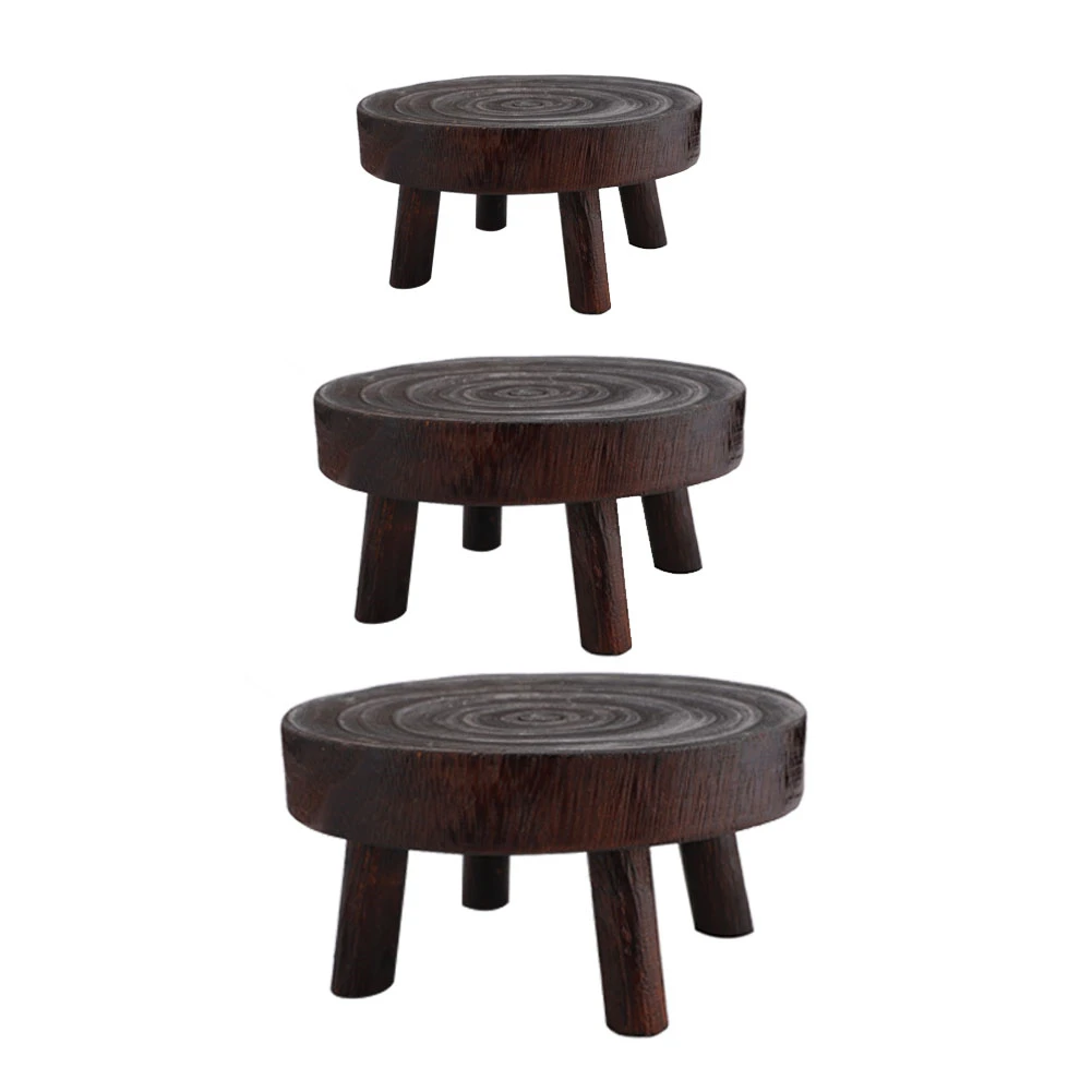 

Wooden Plant Stand Flower Pot Base Holder Stool For Indoor Outdoor Flower Pot Stand Free Standing Bonsai Holder Home Balcony