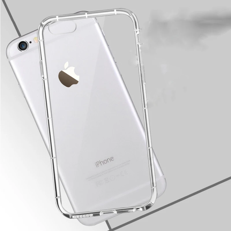 Ультратонкий чехол с подушкой безопасности для iPhone 12 11 Pro XS Max Mini XR 7 8 Plus 6s 5 SE