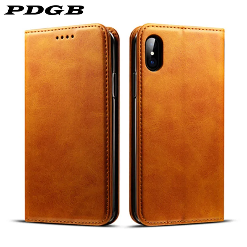 Оригинальный чехол для Huawei P Smart Plus 2019 из натуральной кожи Магнитный телефона с
