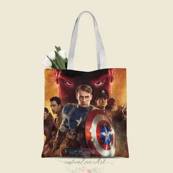 

The First Avenger tote bag custom canvas tote bags for women for teacher Birthday Bags Gift Bag personalized gifts