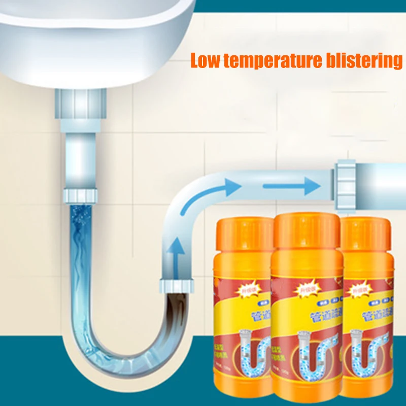 

Powerful Pipe Dredging Agent For Kitchen Toilet Pipe Sewer Dredging Closestool Clogging Quick Cleaning Tools J2Y