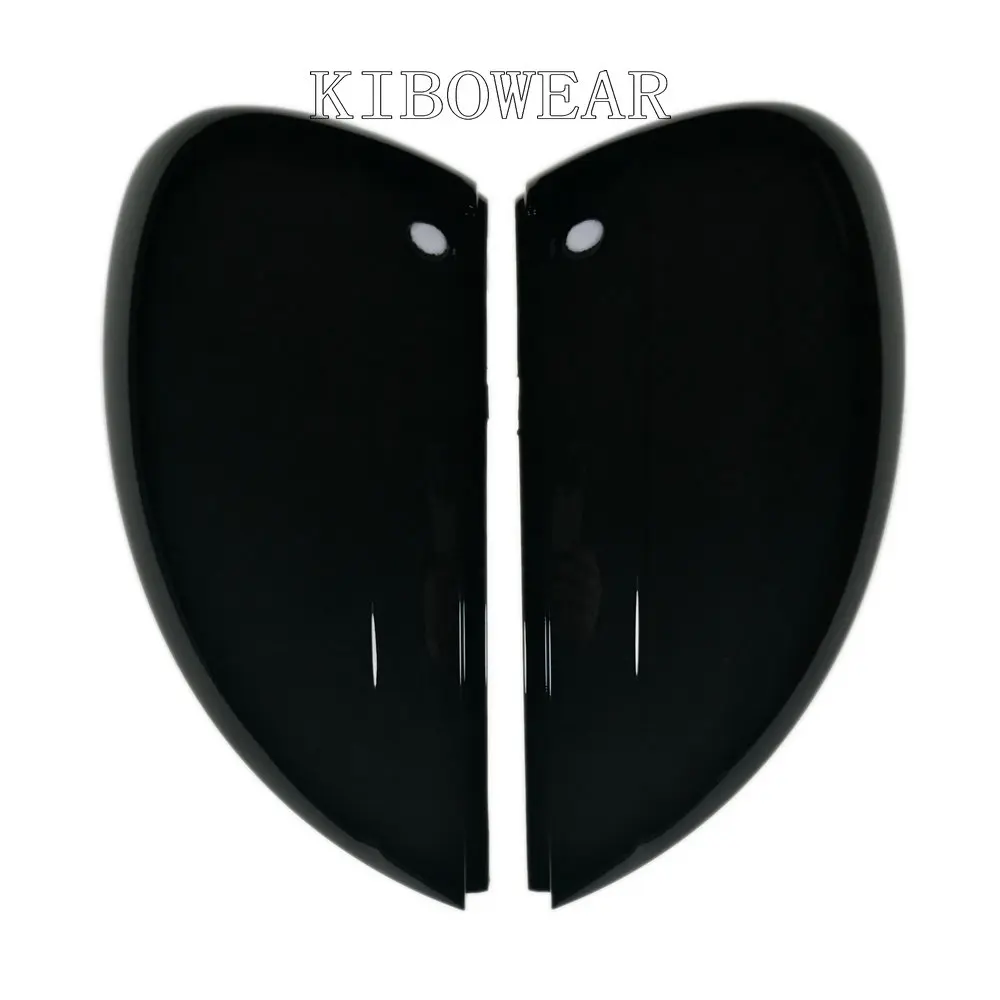 Coppia di calotte per specchietti retrovisori laterali per VW Tiguan Allspace L MK2 2017 2018 sostituzione 2019 2020 (nero perla lucido)_voghion.com