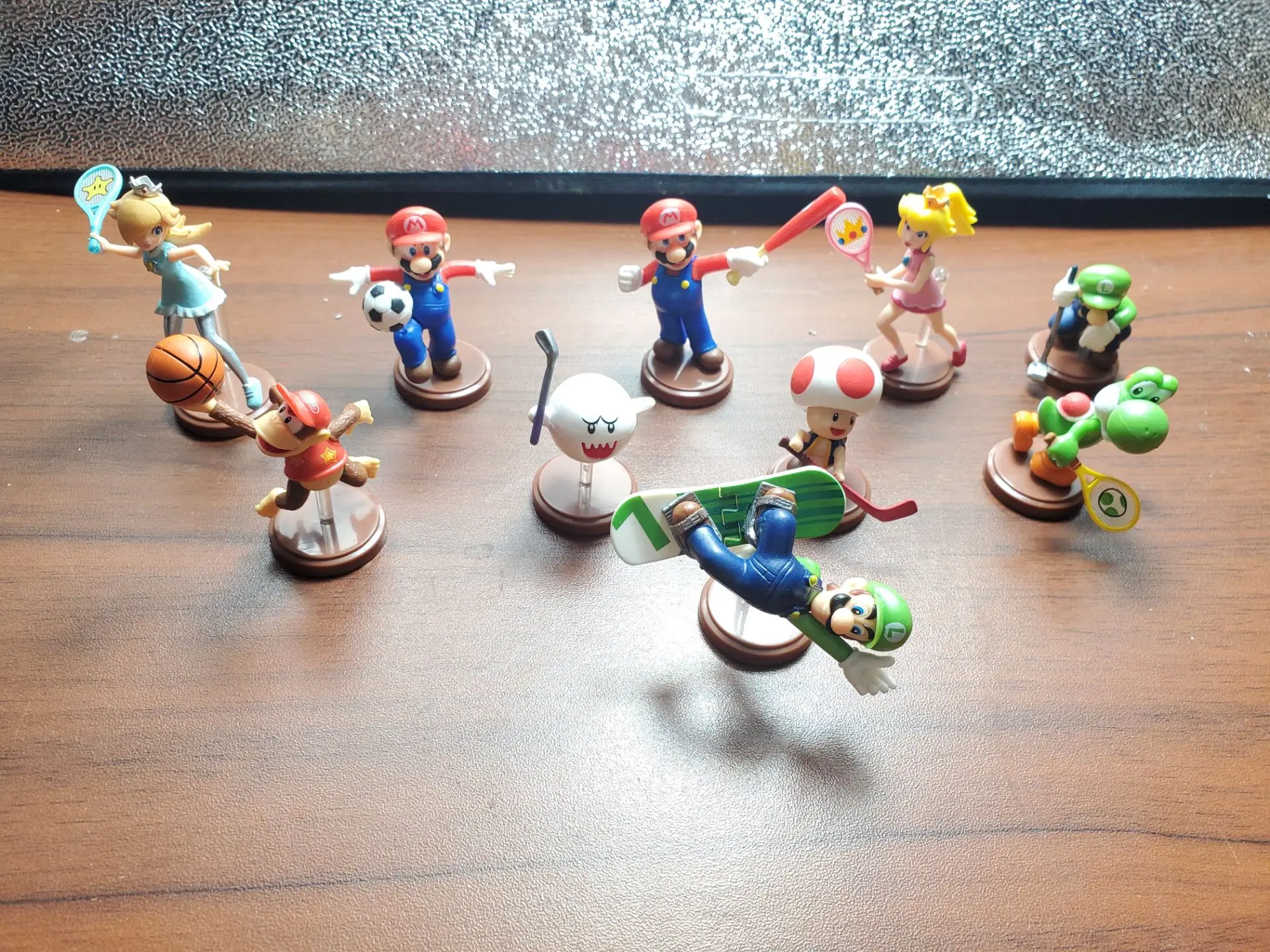 Nintendo Mini Action Supermarios Figure Toys Yellow Dragon Blue Dragon Lovely Dolls Scene Model Micro Landscape Puntelli