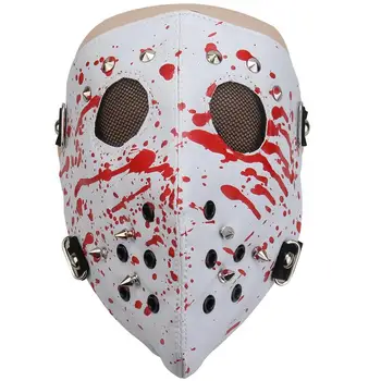 

1pc Face Mask Mask Bike Mask Blood Mask Imitation Leather Mask