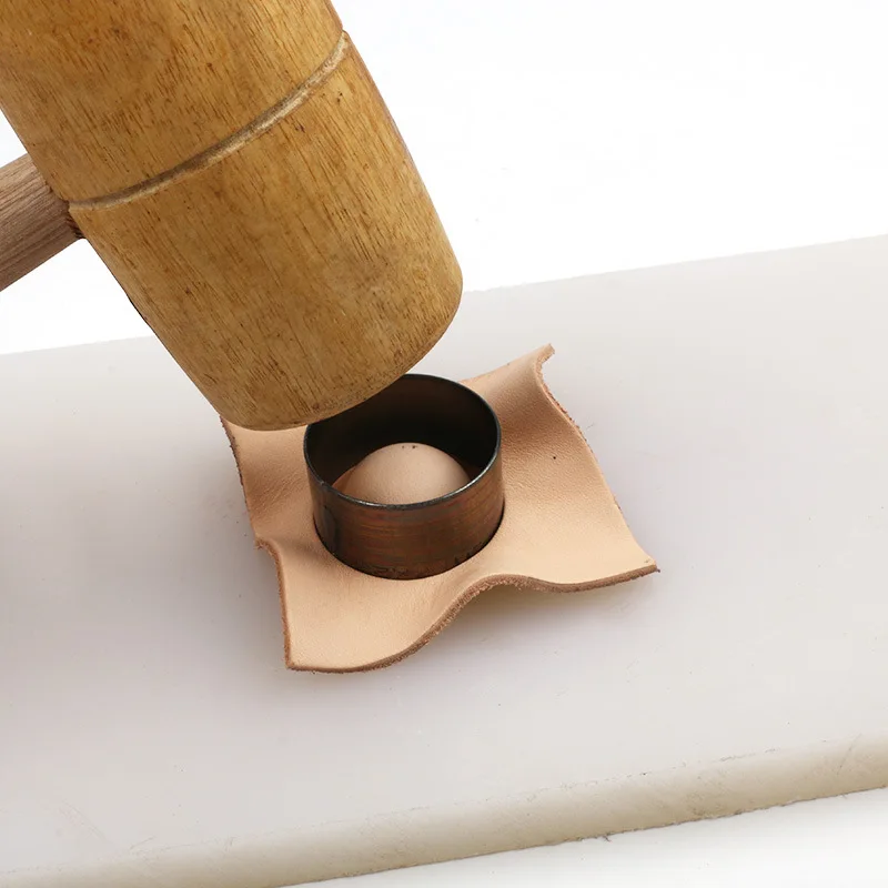 Кожа DIY изделия из кожи ручной работы Инструменты для изготовления натуральной кожи дубления кожа форма в виде колокольчика резка отделка флэш нож плесень