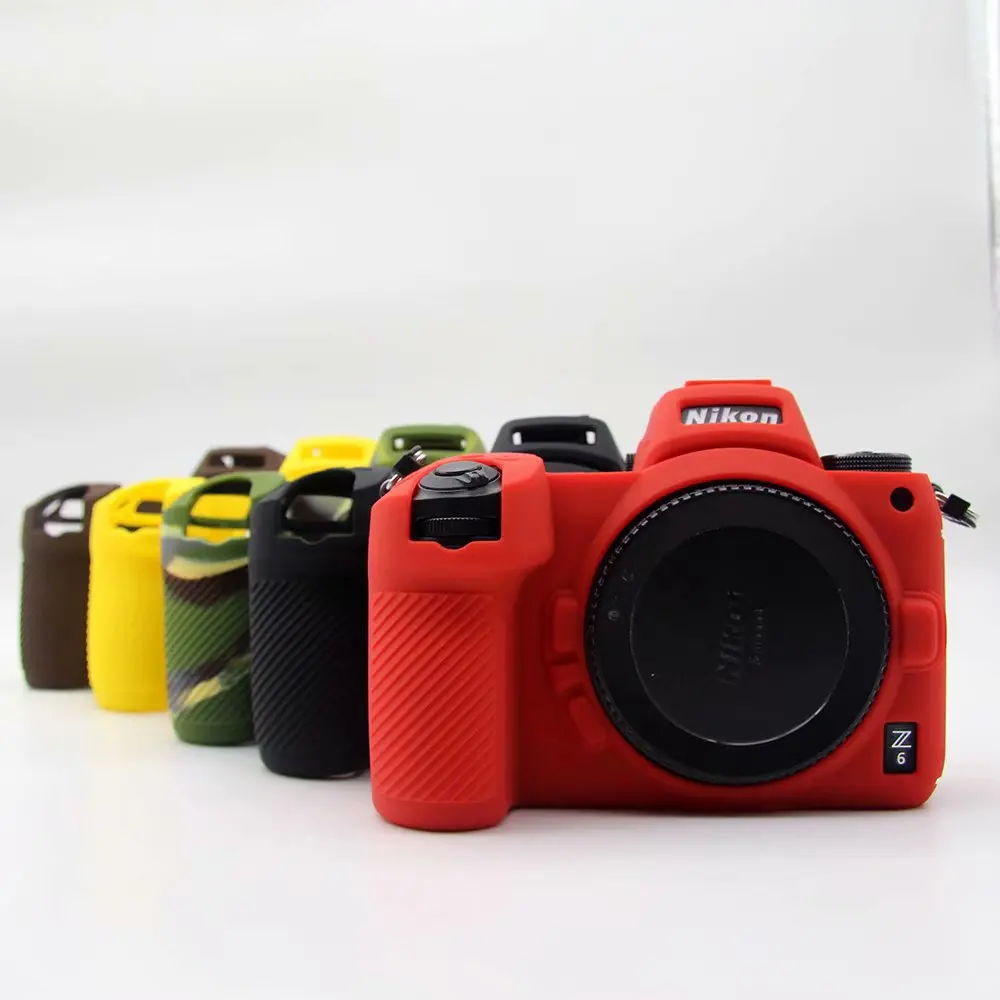 Силиконовая кожа брони чехол для корпуса протектор для Nikon Z6 Z7 DSLR камеры Чехол протектор видео сумка