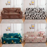 Home Living Luxury Leopard Print Sofa Decor Seat Protector Cover Elastic Slipcover Stretch Couch Cover 1-4 Seaters Sofa Cover 1
