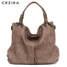 CEZIRA, брендовые Большие женские кожаные сумки, высокое качество, женские Сумки из искусственной кожи, сумки на плечо, твердые карманы, женские сумки-тоут, сумки-мессенджеры