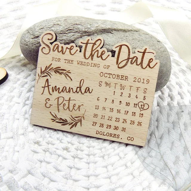 Wooden save the dates, save the date, save the date magnets, wedding save  the dates, rustic save the date, custom laser engraved magnets, 25 or 30