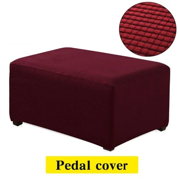 

Thick Polar Fleece Sofa Pedal Cover For Living Room Couch Footstools Cover High Elastic Footstool Towel Sofa Accessories S M L