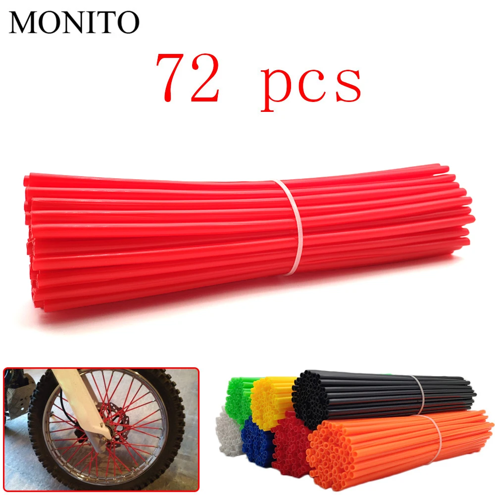 72 Pcs Motorcycle Dirt Bike Wheel Rim Spoke Rims Skins Cover Protector For KTM 250 300 350 400 450 SX/XC/EXC/XCW/SXF/XCF/EXC-F