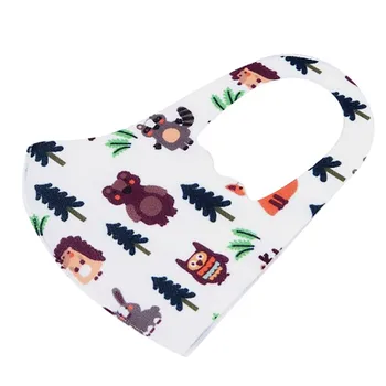 

Kids Cartoon Print Face Mouth Mask Fashion Unisex Washable Printed Dust Proof Windproof Face sheild Children Mouth Cover