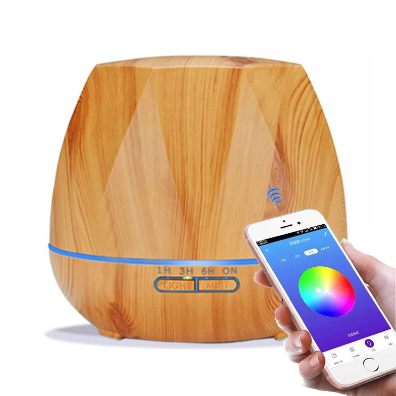 Smart Wifi app 550 мл Арома эфирные масла диффузор увлажнитель воздуха совместим с пультом дистанционного управления домашняя ароматерапия Рождество