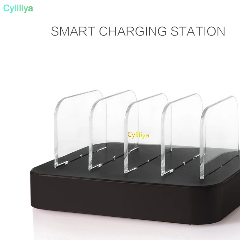 4USB Smart и устройство для быстрой зарядки Съемная Универсальный Мульти-Порты и разъёмы зарядка через usb станции, 24 Вт 4-Порты и разъёмы зарядка через usb док-станция