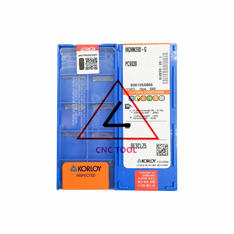 

MGMN200-G PC9030 10pcs Original Korea KORLOY Cutting Tool