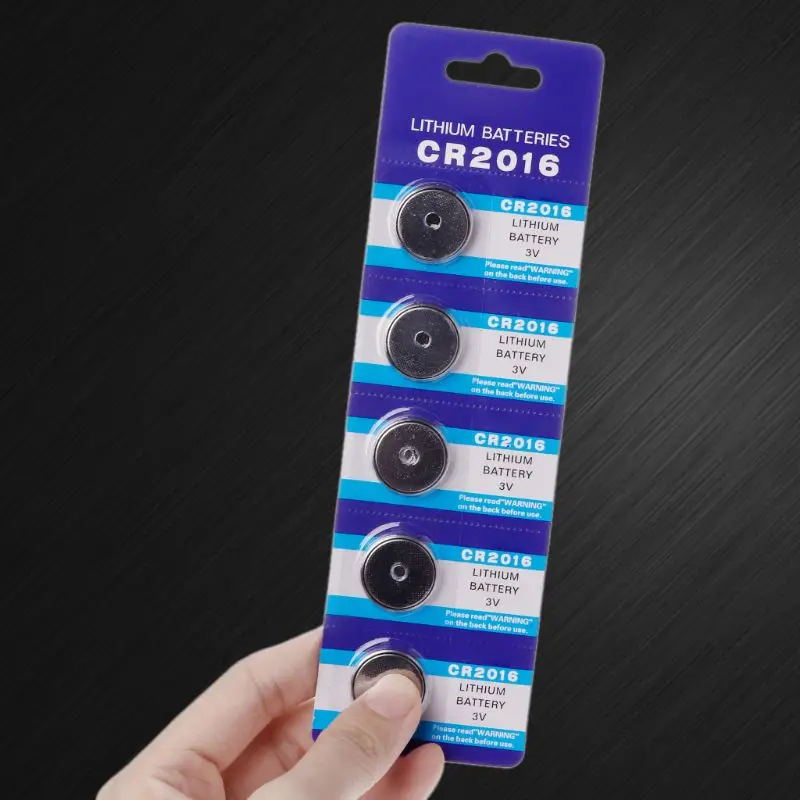 

5PCS Button Battery CR2016 3V Lithium Cell Coin Batteries LM2016 BR2016 DL2016 Watch Electronic Promotion Toy Remote