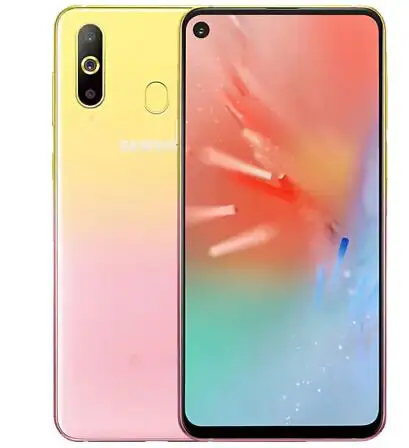 Pink Yellow Samsung Galaxy A8s G8870, две sim-карты, четыре ядра, 6,4 дюйма, 4 камеры, 6 ГБ ОЗУ, 128 Гб ПЗУ, мобильный телефон Snapdragon 710, NFC - Цвет: Pink Yellow