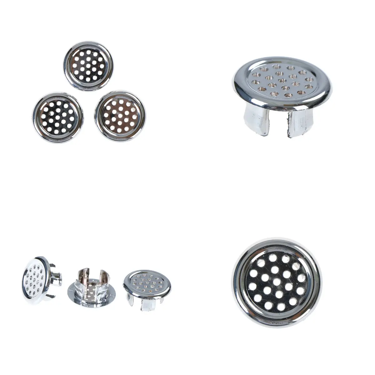 3pcs/lot Kitchen Sink Accessory Round Ring Overflow Spare Cover Waste Plug Sink Filter Bathroom Basin Sink Drain