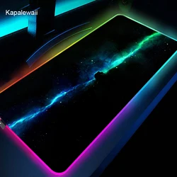 Tapis de souris pour ordinateur de bureau, accessoire de jeu, rétroéclairé LED, 800x300, taille XXL 