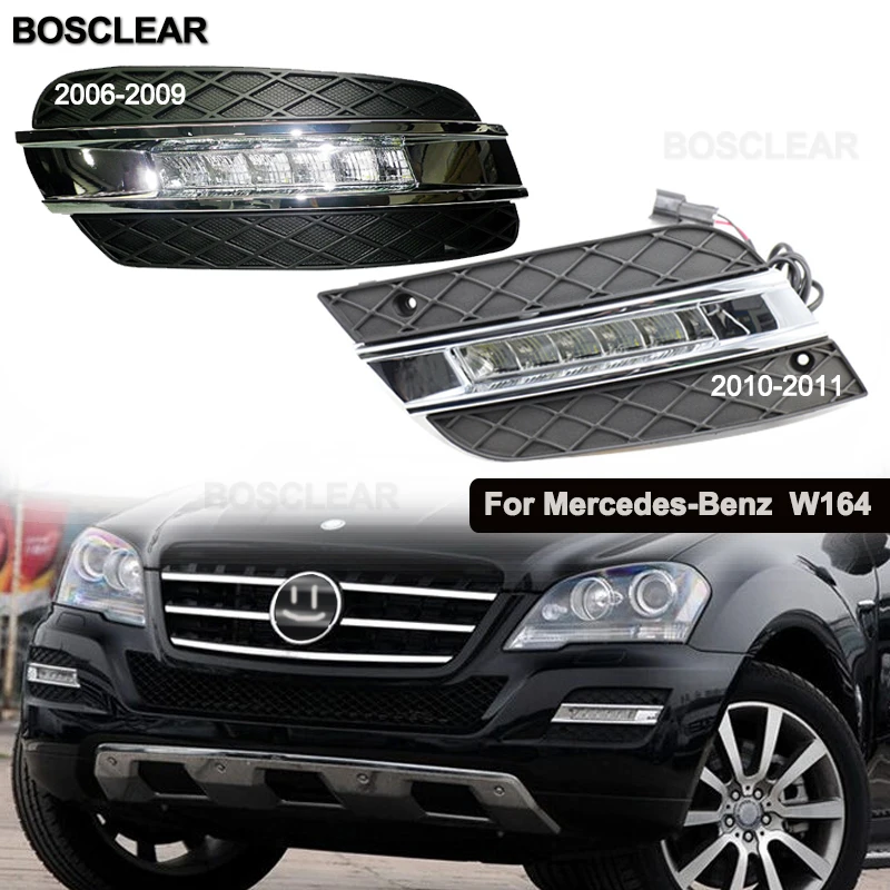 

LED DRL Daytime Running Lights Daylight Fog Lamp For Mercedes Benz W164 ML280/300/320 ML350 ML300 2006 2007 2008 2008 2010 2016