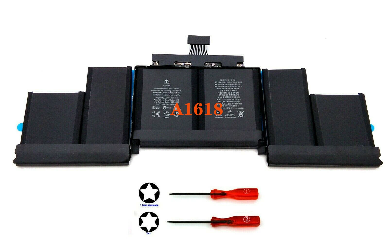 

Оригинальный аккумулятор A1618 для Apple MacBook Pro 15 дюймов Retina A1398 Mid 2015 года