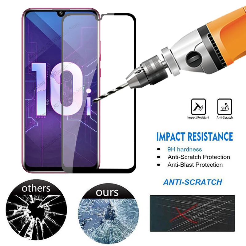 2 в 1 закаленное стекло для huawei honor 10i Защитная пленка для объектива камеры на honor 10i 6,2 дюймов HRY-LX1T honer 10 i