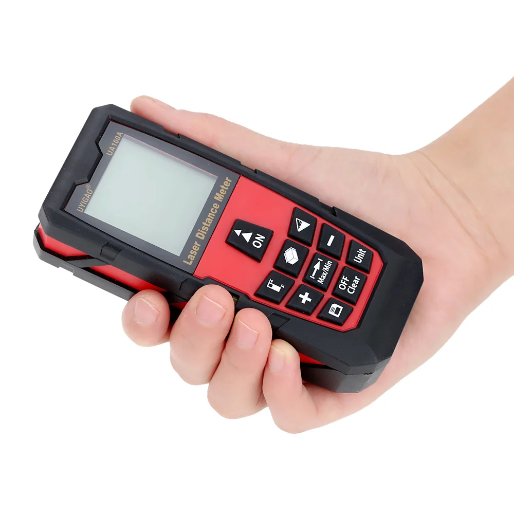 

100mHandheld Laser Rangefinder Digital Laser Distance Meter Electronic Ruler Portable Range Finder Self-calibration Level Bubble