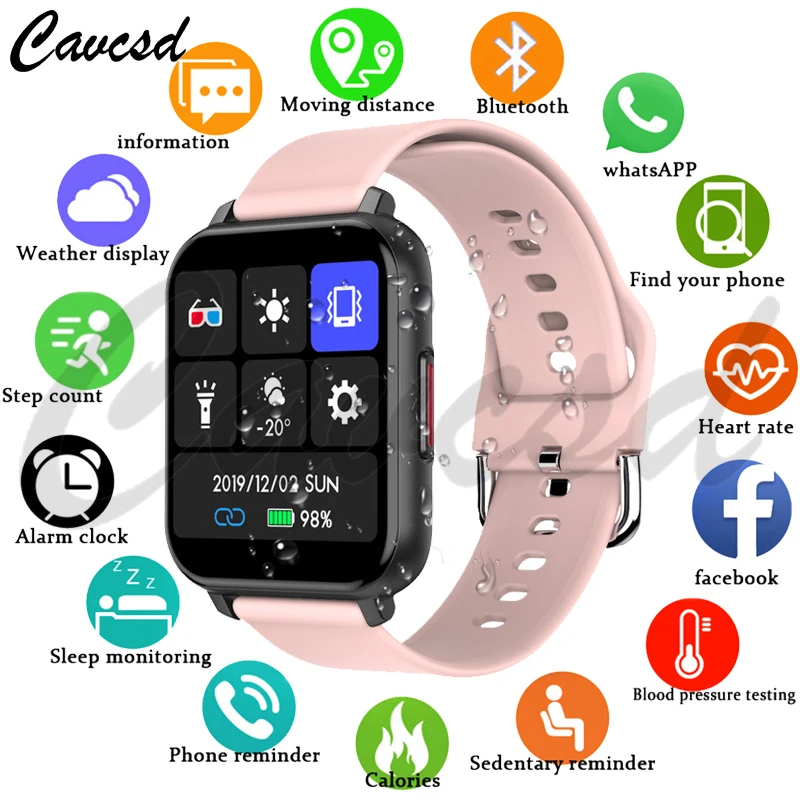 

2020 Men Bluetooth Smart Watch T82 Smart Watch IP67 Waterproof Sport Bands with Fitness Tracker Smart Bracelet for ios Andriod