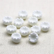 10pcs Resin 3D Egg Shell Cabochon Miniature Art DIY Hair Bow Center Scrapbooking Craft