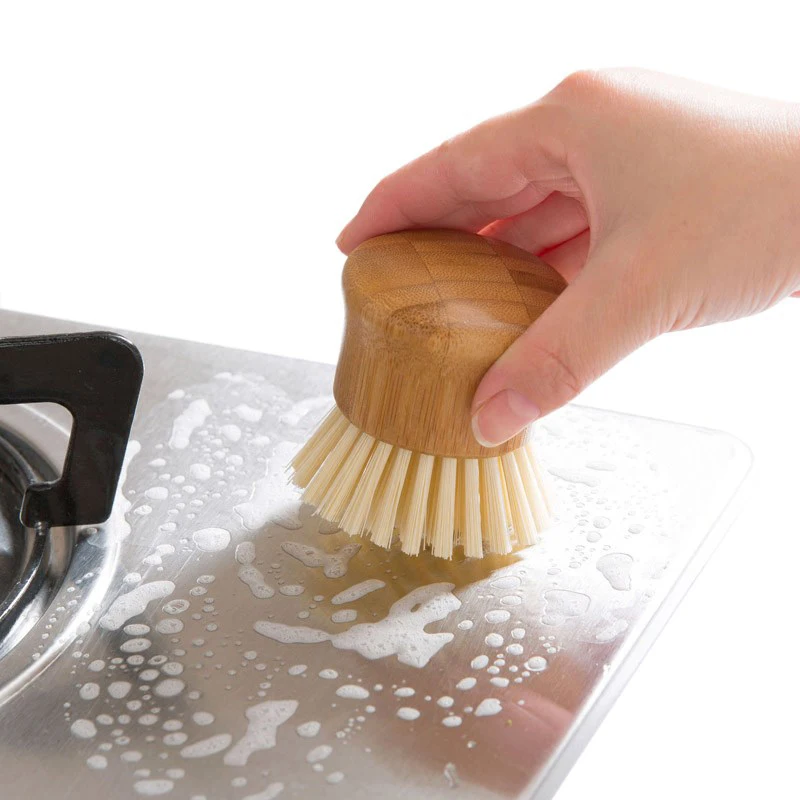 Щетка Бытовая кухонная кухонные принадлежности креативная бамбуковая ручка чистящая щетка для мытья посуды миска горшок