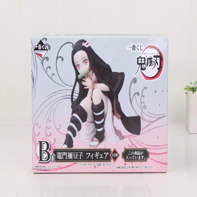 10-18 см фигурка демона-истребителя, игрушка Tanjirou Nezuko Demon Slayer Kimetsu no Yaiba Kamado Nezuko ichiban KUJI Ver. ПВХ фигурка игрушки - Цвет: girl in box