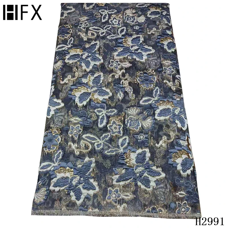 HFX африканская кружевная ткань высокого качества нигерийская французская сетка тюль сетка кружево парча жаккардовое кружево для свадебного платья F2991