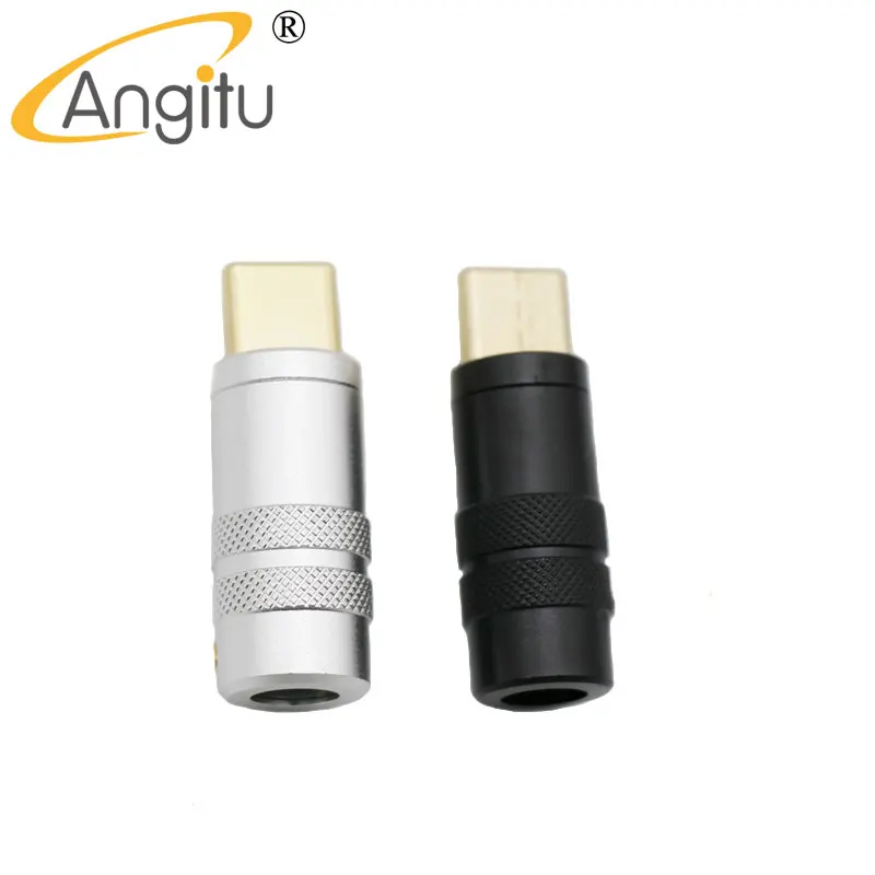 Gold-Plated Type-C Metal Connector Shell for Android Charging Adapter - Silver & Black Metal Plug for DIY Keyboard Cable Description Image.This Product Can Be Found With The Tag Names Computer Cables Connecting, Computer Peripherals, Connetor shell, PC Hardware Cables Adapters