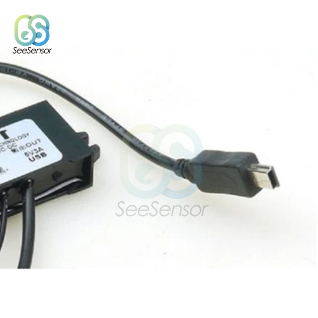 Convertitore Buck DC-DC 12V A 5V 3A 15W - Modulo Alimentazione Per Auto E USB