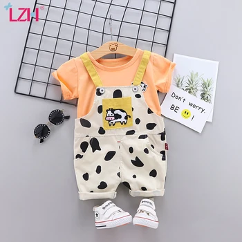 

Children Clothing 2020 Summer Baby Boys Clothes T-Shirt+Overalls Outfits Suit Casual Kids Tracksuit Toddler Boys Clothing Sets