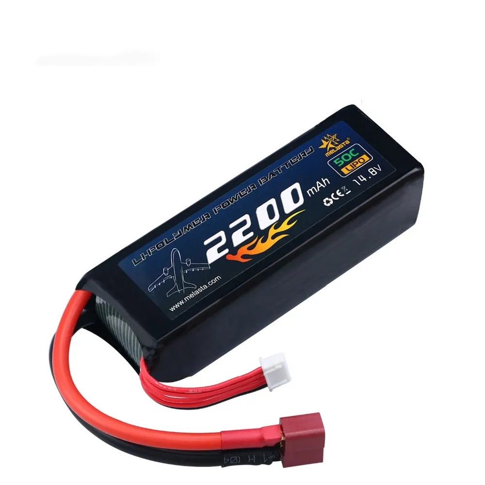 С разъемом Deans-T 14 8 V 4S 2200mAh RC LiPo батарейный блок 50C для самолета вертолета лодки