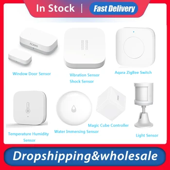 

Aqara Smart Air Pressure Temperature Humidity Sensor/Window Door Sensor/Immersion Sensor/Light Sensor For Mi Home App Control