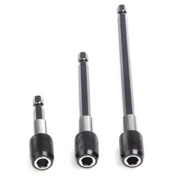 

3PCS Magnetic Screwdriver Extension Rod For Quick Release 1/4 Hex Head Holder